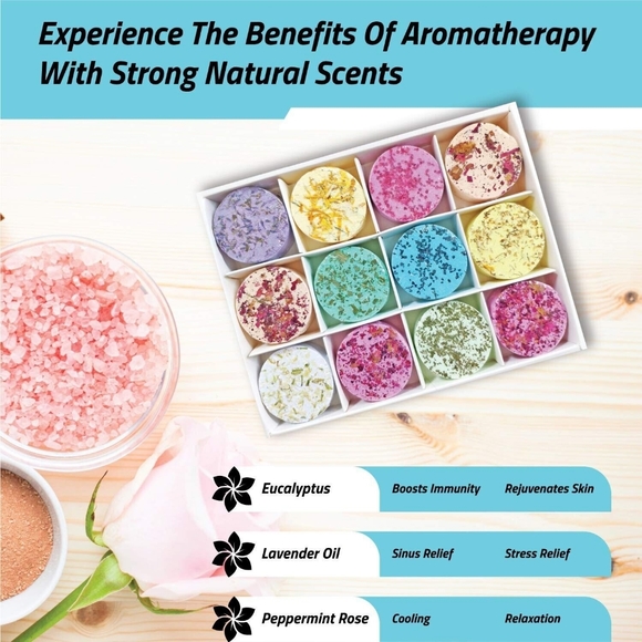 Deoxom Shower Bombs- Natural, Vegan - Shower Steamers- Beauty Essentials - Picture 4 of 7